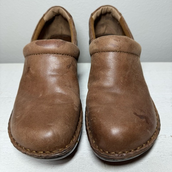 B.O.C Peggy Clog Mocha Brown Leather Slip On Closed Back Clog Women’s Size 7 - Picture 2 of 9